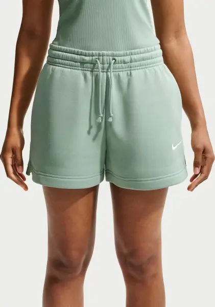 Шорти жіночі Nike SPORTSWEAR PHOENIX FLEECE MID-RISE 10CM світло-зелені IH2108-007