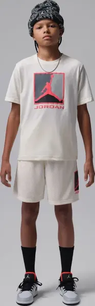 Шорты подростковые Nike JORDAN BROOKLYN BASELINE MESH бежевые 95F475-W5T