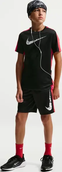 Шорти підліткові Nike TROPHY23 DRI-FIT чорно-червоні IF2399-010