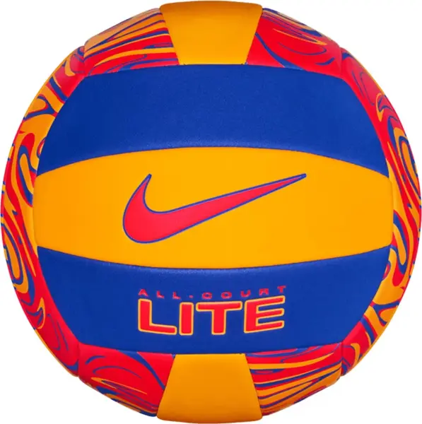 Волейбольный мяч Nike ALL COURT LITE VOLLEYBALL DEFLATED оранжево-сине-красный Размер 5 N.100.9071.807.05