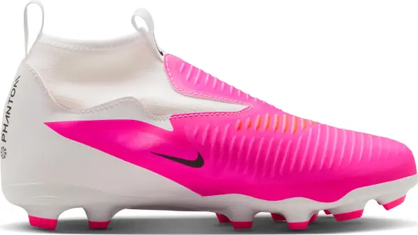 Бутсы детские Nike JR PHANTOM 6 HIGH ACADEMY FG/MG бело-розовые IH1789-901