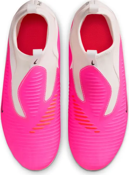 Бутсы детские Nike JR PHANTOM 6 HIGH ACADEMY FG/MG бело-розовые IH1789-901