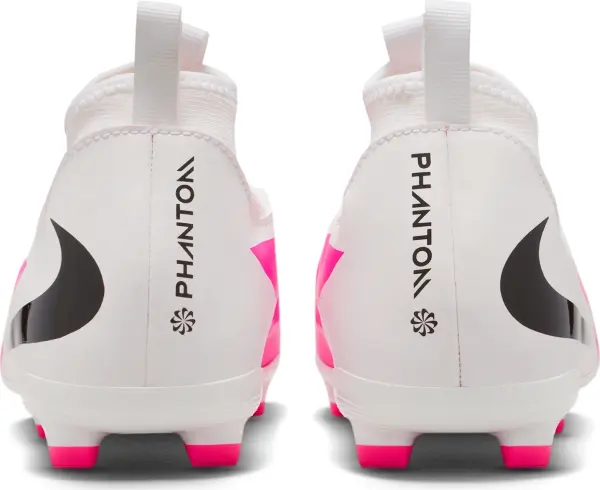 Бутсы детские Nike JR PHANTOM 6 HIGH ACADEMY FG/MG бело-розовые IH1789-901