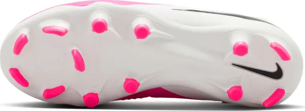 Бутсы детские Nike JR PHANTOM 6 HIGH ACADEMY FG/MG бело-розовые IH1789-901