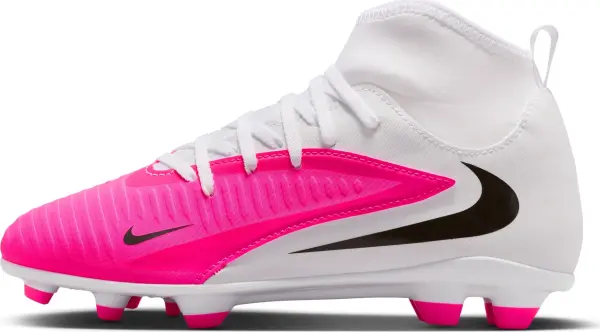 Бутси дитячі Nike JR PHANTOM 6 HIGH CLUB FG/MG біло-рожеві IH1791-901