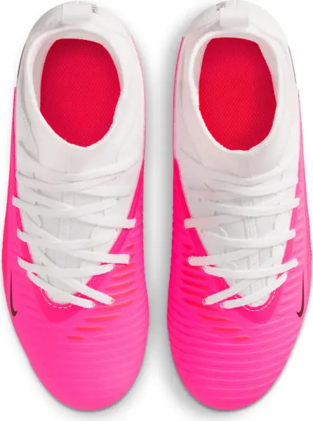Бутси дитячі Nike JR PHANTOM 6 HIGH CLUB FG/MG біло-рожеві IH1791-901