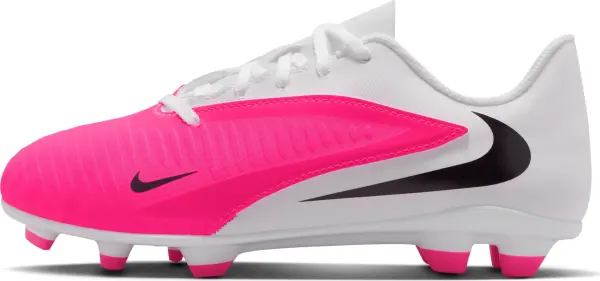 Бутсы детские Nike JR PHANTOM 6 LOW CLUB FG/MG бело-розовые IH1800-901