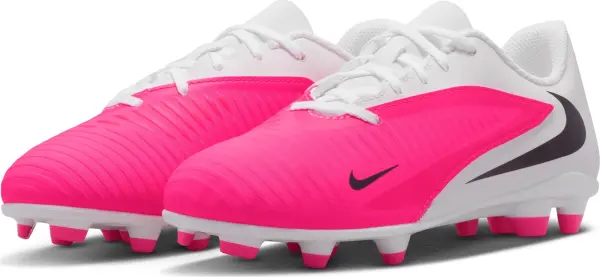 Бутсы детские Nike JR PHANTOM 6 LOW CLUB FG/MG бело-розовые IH1800-901