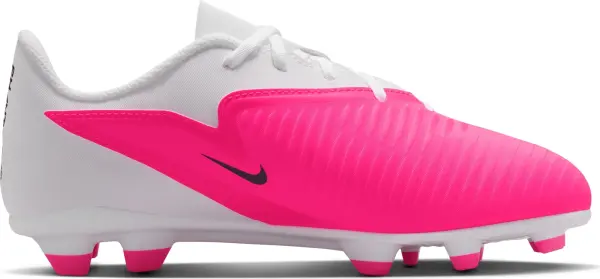 Бутсы детские Nike JR PHANTOM 6 LOW CLUB FG/MG бело-розовые IH1800-901