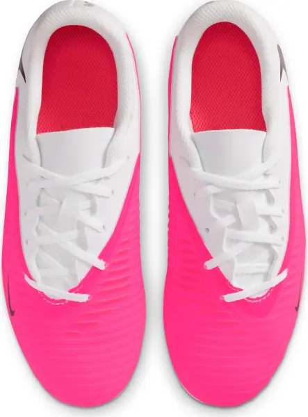 Бутсы детские Nike JR PHANTOM 6 LOW CLUB FG/MG бело-розовые IH1800-901