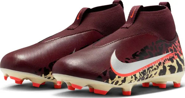 Бутсы детские Nike JR UNITED MERCURIAL ZOOM SUPERFLY 10 ACADEMY FG/MG NU3 бордово-красно-бежевые IO8468-661