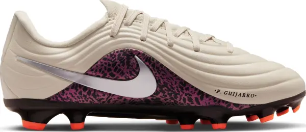 Бутсы детские Nike JR UNITED TIEMPO MAESTRO ACADEMY FG/MG NU3 бежево-темно-розово-серебряные IO8549-201