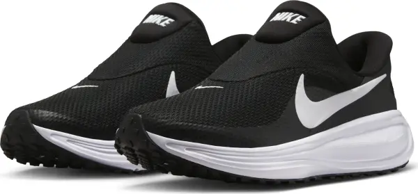 Кроссовки беговые женские Nike REVOLUTION 8 EASYON черно-белые HQ2415-001