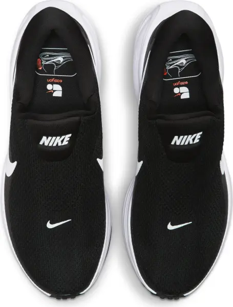 Кроссовки беговые женские Nike REVOLUTION 8 EASYON черно-белые HQ2415-001