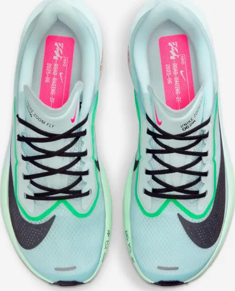 Кроссовки беговые женские Nike ZOOM FLY 6 голубо-зелено-розовые FN8455-402