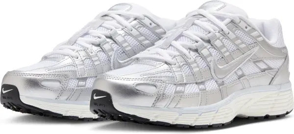 Кроссовки женские Nike P-6000 бело-серебряные BV1021-106
