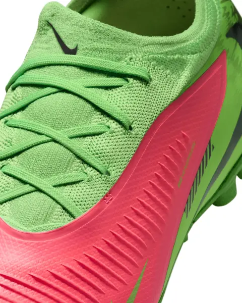 Сороконожки (шиповки) Nike REACTX PHANTOM 6 LOW PRO "ERLING HAALAND" TF EH салатово-красные IH1788-603