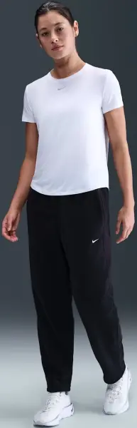 Спортивные штаны женские Nike ONE THERMA-FIT MID-RISE FLEECE черные HV3707-010
