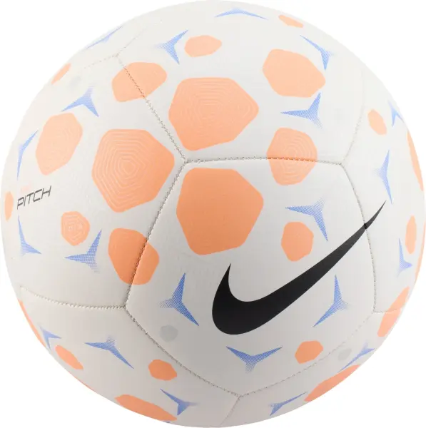 Футбольний м'яч Nike PITCH біло-помаранчево-синій Розмір 4 HV6249-104