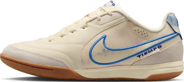 Футзалки (бампы) Nike TIEMPO STREETGATO PRM бежево-голубые IO9951-149
