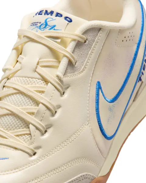 Футзалки (бампы) Nike TIEMPO STREETGATO PRM бежево-голубые IO9951-149