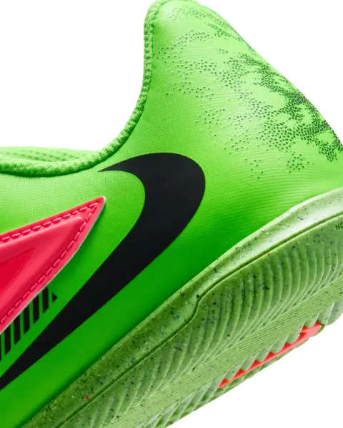Футзалки (бампы) детские Nike JR PHANTOM 6 LOW CLUB "ERLING HAALAND" IC EH салатово-красные IH1803-603