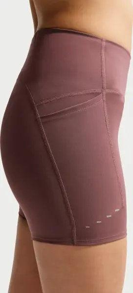 Шорты для бега женские Nike DRI-FIT SWIFT HIGH-WAISTED 4" TIGHT коричневые HJ2258-502