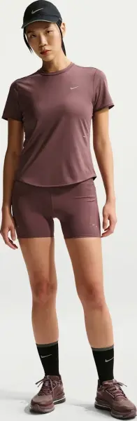 Шорты для бега женские Nike DRI-FIT SWIFT HIGH-WAISTED 4" TIGHT коричневые HJ2258-502