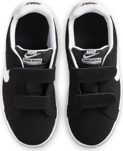 Кроссовки детские Nike COURT ROYALE (PSV) черно-белые 833536-002