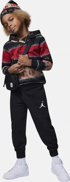 Спортивний костюм дитячий Nike JORDAN MJ HOLIDAY чорно-червоно-бежевий 85C785-023