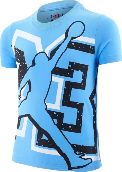 Футболка детская Nike SPLIT SPLATTER голубо-черно-белая 85F648-B9F