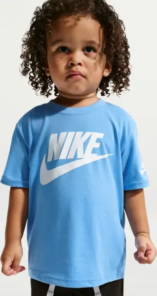 Футболка детская Nike TODDLER FUTURA EVERGREEN голубая 86J575-B9F