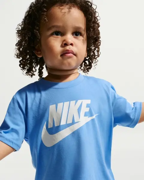 Футболка детская Nike TODDLER FUTURA EVERGREEN голубая 86J575-B9F