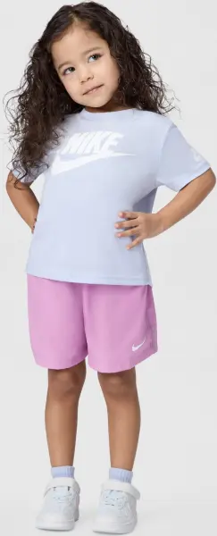 Футболка детская Nike TODDLER FUTURA EVERGREEN бледно-сиреневая 86J575-BAD