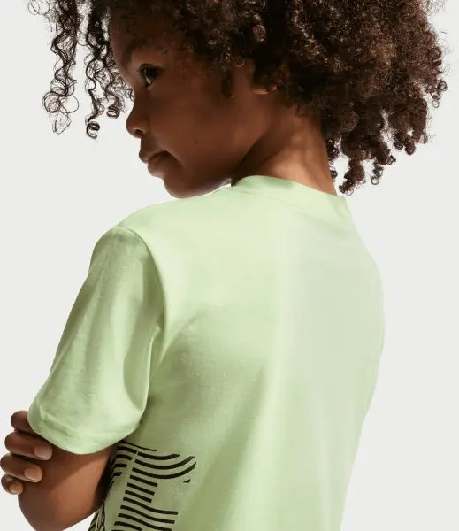 Футболка дитяча Nike IN THE ZONE JERSEY лаймово-синьо-чорна 86N759-E4Y