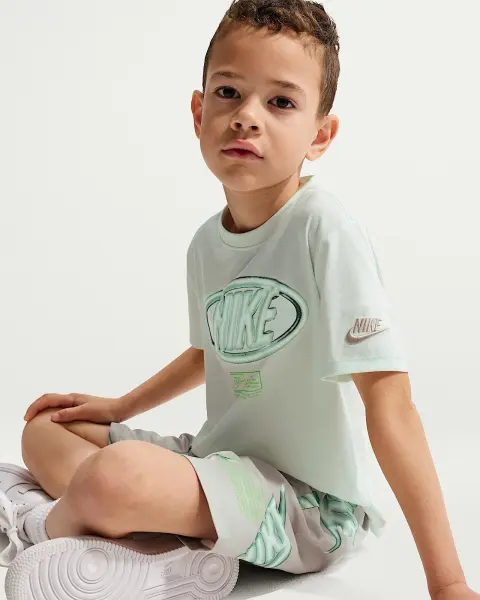 Комплект летний детский Nike SPORTSWEAR CLUB мятно-серый 86N878-F28