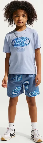 Комплект летний детский Nike SPORTSWEAR CLUB дымчато-голубо-синий 86N878-U1T