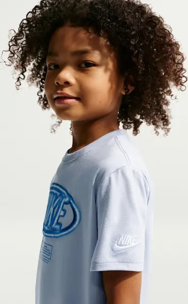 Комплект летний детский Nike SPORTSWEAR CLUB дымчато-голубо-синий 86N878-U1T