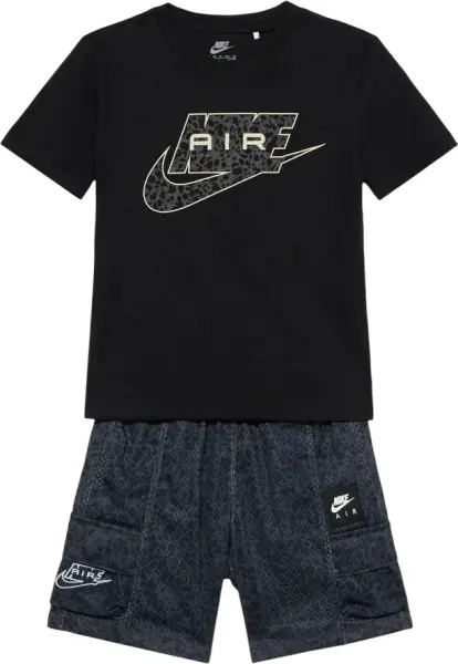 Комплект літній дитячий Nike DRI-FIT AIR чорно-сірий 86P001-693