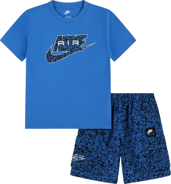 Комплект летний детский Nike DRI-FIT AIR сине-черный 86P001-UL2
