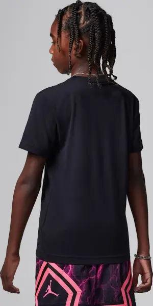 Футболка подростковая Nike JORDAN JUMPMAN AIR EMBROIDERED черная 95D266-023