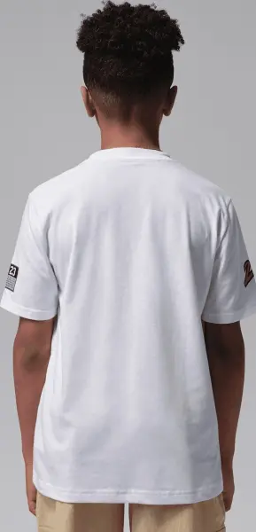 Футболка підліткова Nike JORDAN DYNASTY PATCH біла 95F385-001