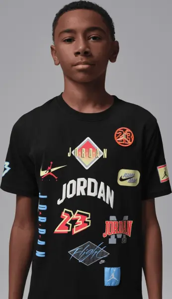 Футболка подростковая Nike JORDAN DYNASTY PATCH черная 95F385-023
