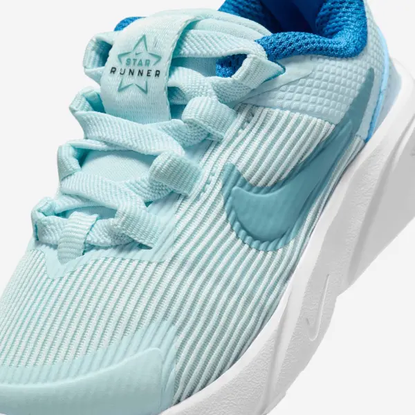 Кроссовки детские Nike STAR RUNNER 4 NN (TD) голубо-бирюзовые DX7616-404