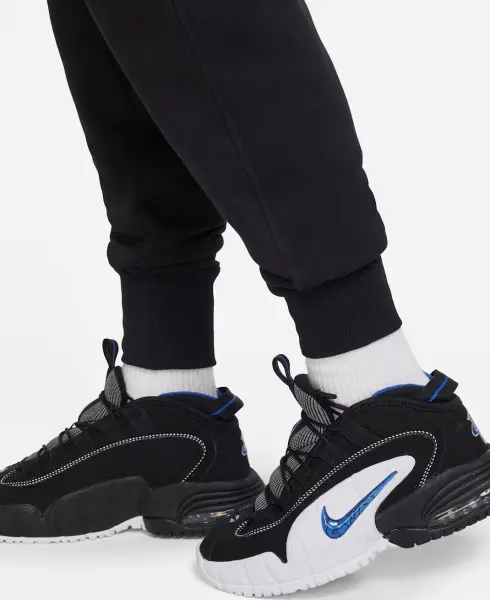 Спортивні штани підліткові Nike SPORTSWEAR CLUB FLEECE HIGH-WAISTED FITTED чорні FD2921-010