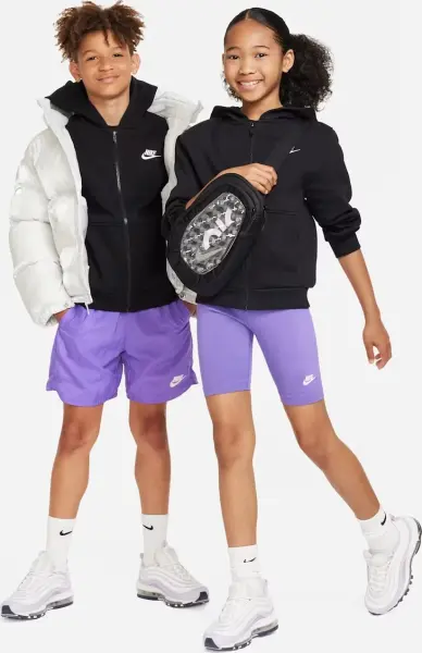 Толстовка подростковая Nike SPORTSWEAR CLUB FLEECE черная FD3004-010