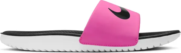 Шльопанці дитячі Nike KAWA (GS/PS) рожево-чорно-білі FJ2250-600