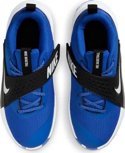 Кросівки баскетбольні підліткові Nike TEAM HUSTLE D 12 (GS) синьо-чорно-білі HF6279-400