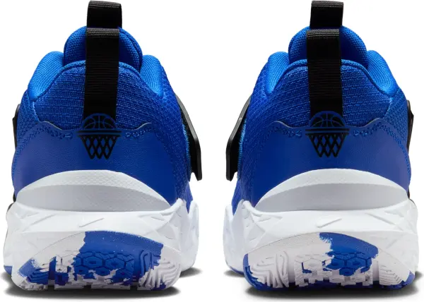 Кросівки баскетбольні підліткові Nike TEAM HUSTLE D 12 (GS) синьо-чорно-білі HF6279-400