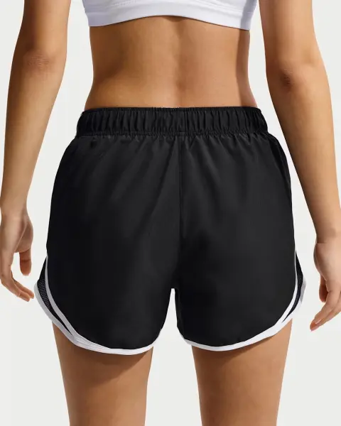 Шорти для бігу жіночі Nike TEMPO DRI-FIT MID-RISE BRIEF-LINED чорно-білі HM6096-010